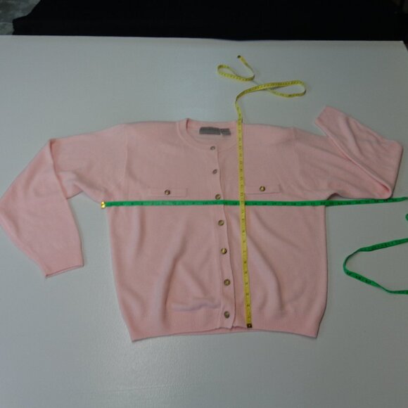 Signature Expressions Size Large Pink Cardigan (Possibly Vintage) - Picture 6 of 8
